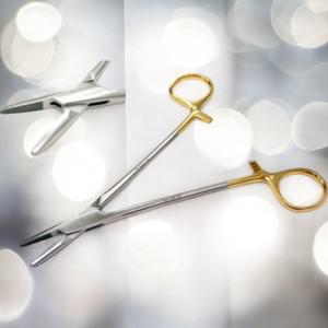 봉합용 수술겸자 Willy-Gold Mayo Needle Holder 20cm w TC (30-140-20) 의료용핀셋 의료용가위 의료용핀