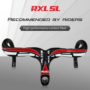 카본드롭바 RXL SL 로드 바이크 카본 핸들바 자전거용 스템 통합 3K 광택 28 6mm 400mm 420mm 440mm