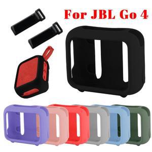 JBL GO4 용 스피커 케이스 커버 실리콘 파우치 마운트 스트랩