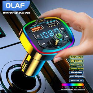 차량용 시거잭 충전기 블루투스 어댑터 핸즈프리 5.0 FM 송신기 키트 MP3 변조기 플레이어 오디오 수신기
