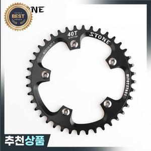스톤 MTB 자전거 싱글 체인링 BCD 110mm 34T 원형 5 암 좁은 톱니