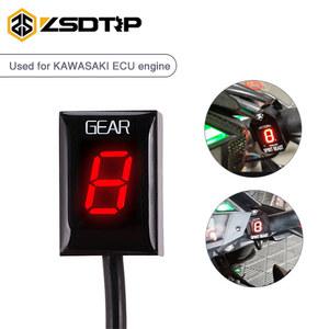 ZSDTRP-오토바이 LED 디지털 기어 디스플레이 표시기, 레드 그린 블루, 가와사키 Z300 ER6N 닌자 300 Z1000 Z800 Z750, 1 개입