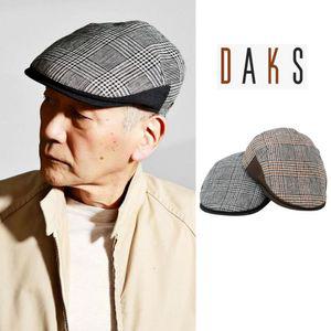 닥스 DAKS 남성 헌팅모자 헌팅캡 삼베 클래시컬 체크 2컬러