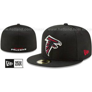 미국정품 NFL 아틀란타 Atlanta Falcons TEAMBASIC Black Fitted Hat by New Era