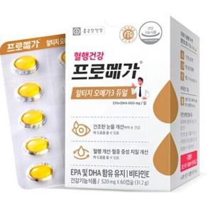 종근당건강 프로메가 알티지 오메가3 듀얼 520mg 60캡슐 x 3개_YR
