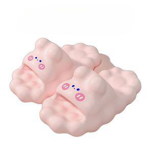 여성 구름 토끼 슬리퍼 EVA 바닥 마사지 아웃도어