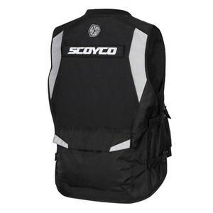 바이크용품 SCOYCO 오토바이 반사 안전 의류 재킷, 작업용 노란색 조끼, 600D 옥스포드 천, 모토크로스 등