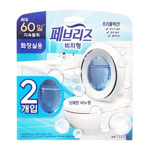 페브리즈 화장실용 비치형 방향제 6.3ML x 2개입 상쾌한 비누향