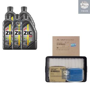 킥스 I30 PD 가솔린 터보 지크 X7 LS 5W30 5L 순정 필터 엔진오일세트