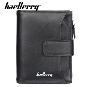 Baellerry 클래식 남성용 단지갑, 하이 퀄리티 지퍼 동전 주머니, 남성 지갑, 카드홀더 빈티지 지갑