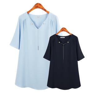허밍퍼플 여성용 3133-쥬CN 목걸이 진주 BL 빅사이즈 여름 체인 미시 마담 중년 여자 엄마 옷 여성의류