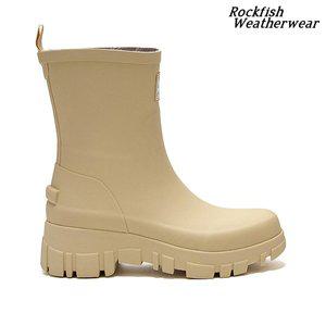 [락피쉬] 플랫폼 레인 부츠 (FLATFORM RAIN BOOTS MIDDLE-BUTTER)