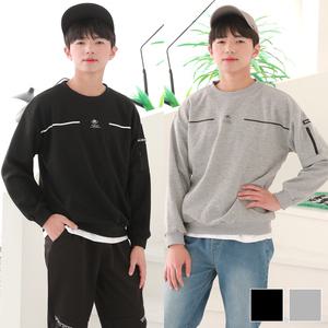 주니어클라쓰 DH소매지퍼T 주니어의류 초등학생 맨투맨 주니어티 남아 여아