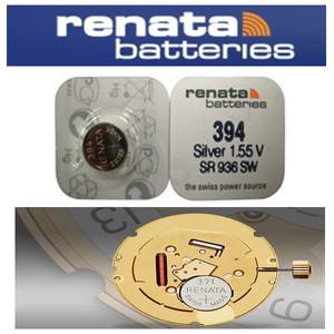 스위스 레나타 RENATA 정품 394 1개 SR936SW 시계건전지 9.5 X 3.6 1.55V 스와치그룹 배터리 밧데리