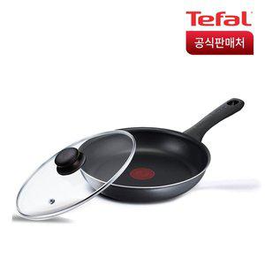 [테팔]뉴컴포트그립 후라이팬 24cm+유리뚜껑 24cm