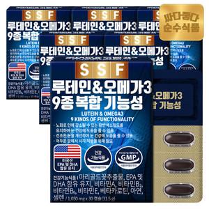순수식품 건조한 눈 개선 루테인 오메가3 6박스(180캡슐) / 13종복합 비타민A 비타민E 베타카로틴 눈건강