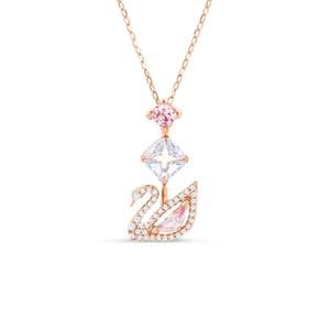 스와로브스키 5473024 Dazzling Swan Y 네크리스 핑크