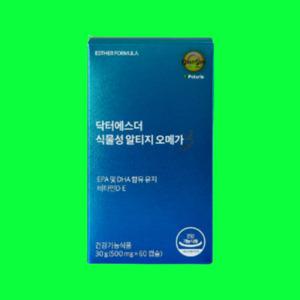 닥터 여에스더오메가3 식물성 알티지 오메가3 500mg 60캡슐 1개 1개월