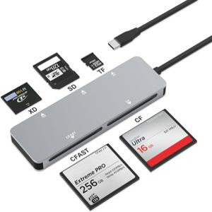CFast 2.0 카드 리더기  USB C 3.0 5Gbps CFast/CF/SD/TF/XD 5 in 1 메모리