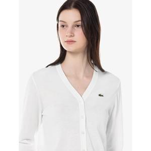 LACOSTE 라코스테 여성 썸머 브이넥 티핑 가디건 AF151E-54G 70V