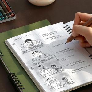작가 콘티 스토리보드 작업노트 A5 8컨 아이디어노트 만화그리기 그림 디자이너