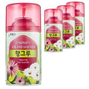 리빙굿 향그루 자동분사기 복숭아향 본품 280ml 4개