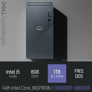 ⓒ DELL 인스피론 DN3030T-UB02KR i5-14400 8GB 1TB / 사무용 인강용 가정용 비즈니스 PC