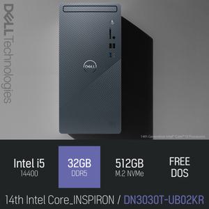 ⓒ DELL 인스피론 DN3030T-UB02KR i5-14400 32GB 512GB / 사무용 인강용 가정용 비즈니스 PC