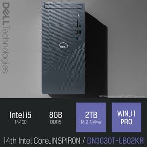 ⓒ DELL 인스피론 DN3030T-UB02KR i5-14400 8GB 2TB WIN11 / 사무용 인강용 가정용 비즈니스 PC