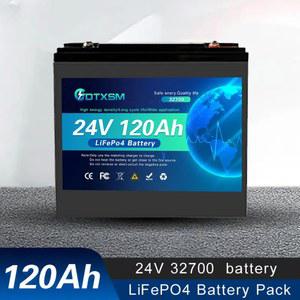 오네이 내장 육로 120AH 해양 오프 충전식 태양광 LIFEPO4 그리드 120A 24V 32700 RV BMS 인산염