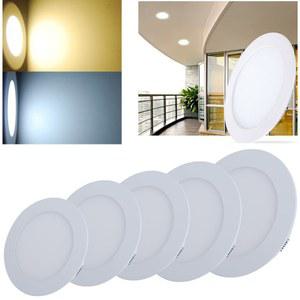 조광 가능한 초박형 천장 매입형 다운라이트 LED 패널 라이트 원형 LED 스포트라이트 AC85 265V 3W 4W 6W 9W 2W 5W 25W