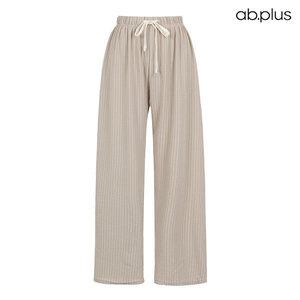 [ab.plus] 여름 스트라이프 밴딩 와이드 팬츠 (LSZ2MP33A)