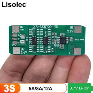이온 충전 보드 보호 보드 충전 모듈 3S 21700 BMS 12A 8A 5A 11 1V 12V