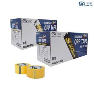돈스텔 택배박스테이프 가드맨 OPP 테이프 48mm x 40m 50개입 2종 택1