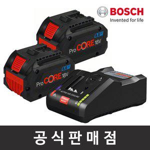 [보쉬]정품 보쉬 스타터키트 ProCORE18V 8.0Ah 배터리 GAL 18V-160 C 충전기