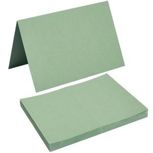 50팩 블랭크 카드 접이식 재고 초대장, 결혼식, 인사말 카드, 모든 경우 DIY, 4x6 Sage-Green에 감사드립니다