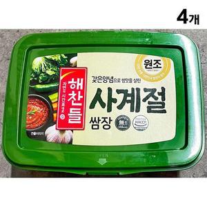 [JHP3O6T0_52ER]해찬들 쌈장대용량 사계절쌈장 3k X4