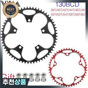 VXM 도로 자전거 체인링 130BCD 라운드 38T 40T 46 50 56T Shimano 용 좁은 와이드