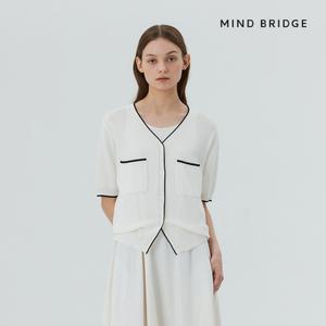 마인드브릿지 라인배색가디건 MYCD32C2