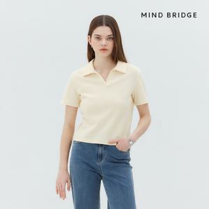 마인드브릿지 와플조직카라넥크롭티셔츠 MYTS3201