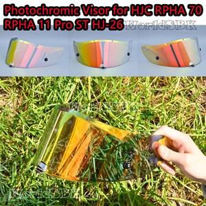 레드 광변색 바이저, HJC RPHA 11 PRO 70 ST HJ-26 헬멧 쉴드, UV 컷 카스코 모토 페이스