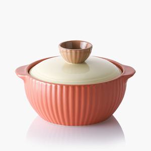 네오플램 무균열 무흡수 뚝배기 밸리 오렌지 16cm 내열냄비