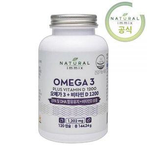 내추럴이믹스 오메가3 + 비타민D 4개월분 DHA EPA 캐나다