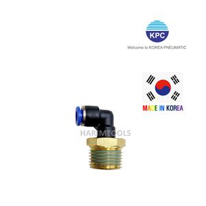 Korea Pneumatic 코리아뉴매틱 에어 원터치피팅 PL06-04 PT1/2