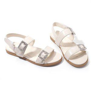 갤러리아 세라 여성 캐주얼 스트랩 샌들 슬링백 TCS23405 아이보리 1CM