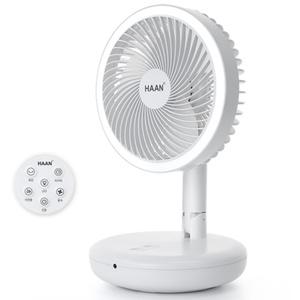 한경희이지라이프 접이식 좌우회전 리모컨 무선 미니 탁상용 17cm 선풍기 HAAN-MFL100