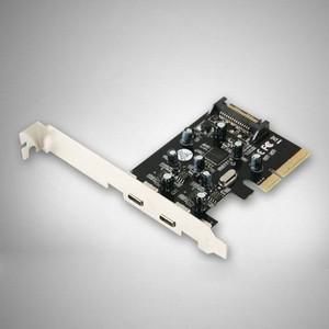 알티피아 USB 3.1 카드 Type C 2포트 PCI-E 배속 PCIexpress sata전원케이블 케이스팬