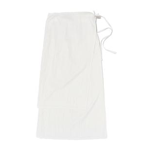 [로아드로아]랩 나일론 롱 스커트 (아이보리)