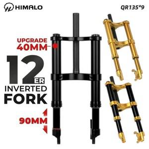 자전거 포크 프레임 기어 바퀴 사이클 MTB 경량 마운트 쇼바 2025 HIMALO 인버티드 팻 포크, 용수철 오일