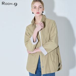 [룸나인(Room.9)]  롤업소매 사이드 스트링 점퍼 (택가격: 298000원)